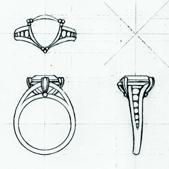 Bague croquis - Créations de bijoux - Collier personnalisé